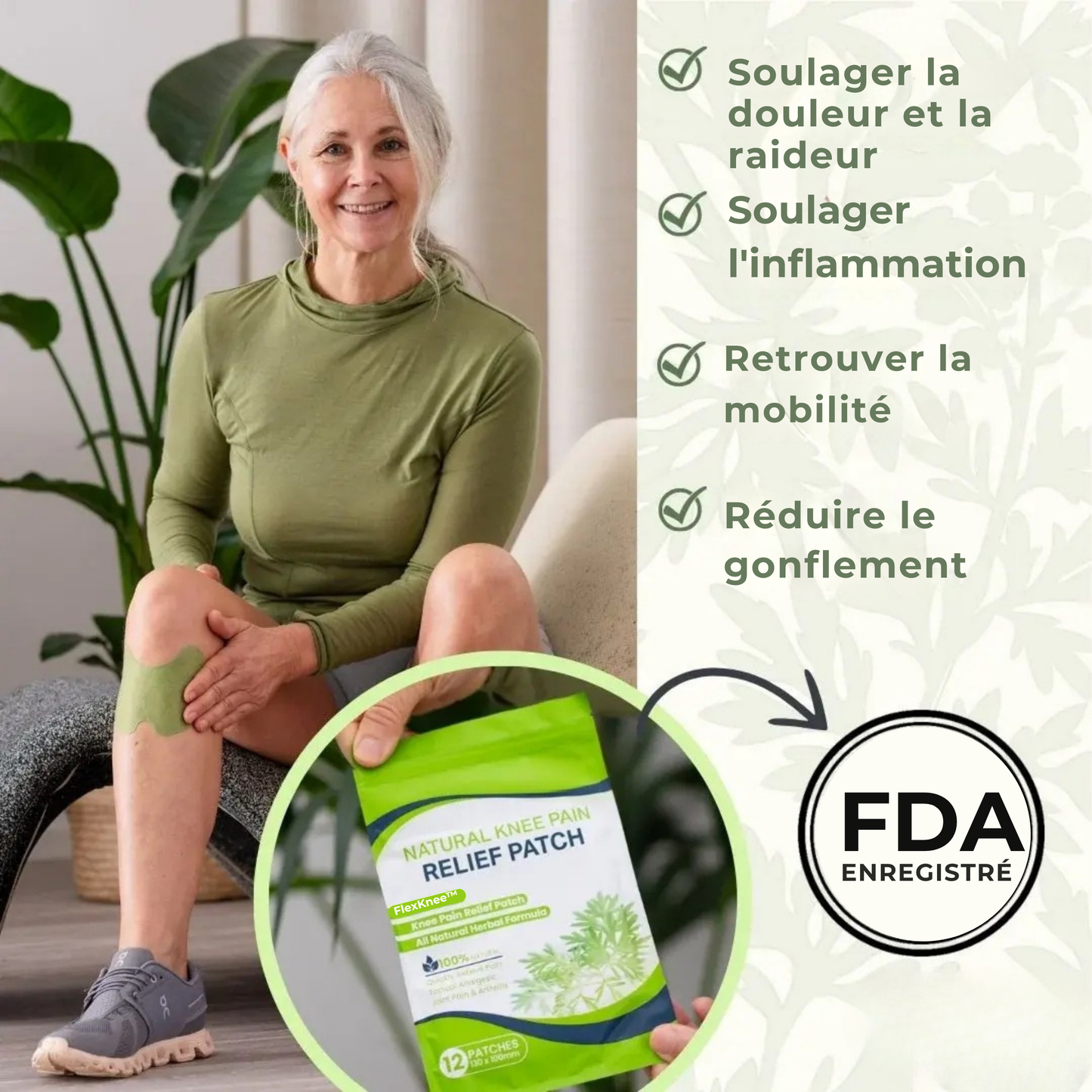 FlexKnee™ | La méthode naturelle pour dire Adieu aux douleurs du genou.