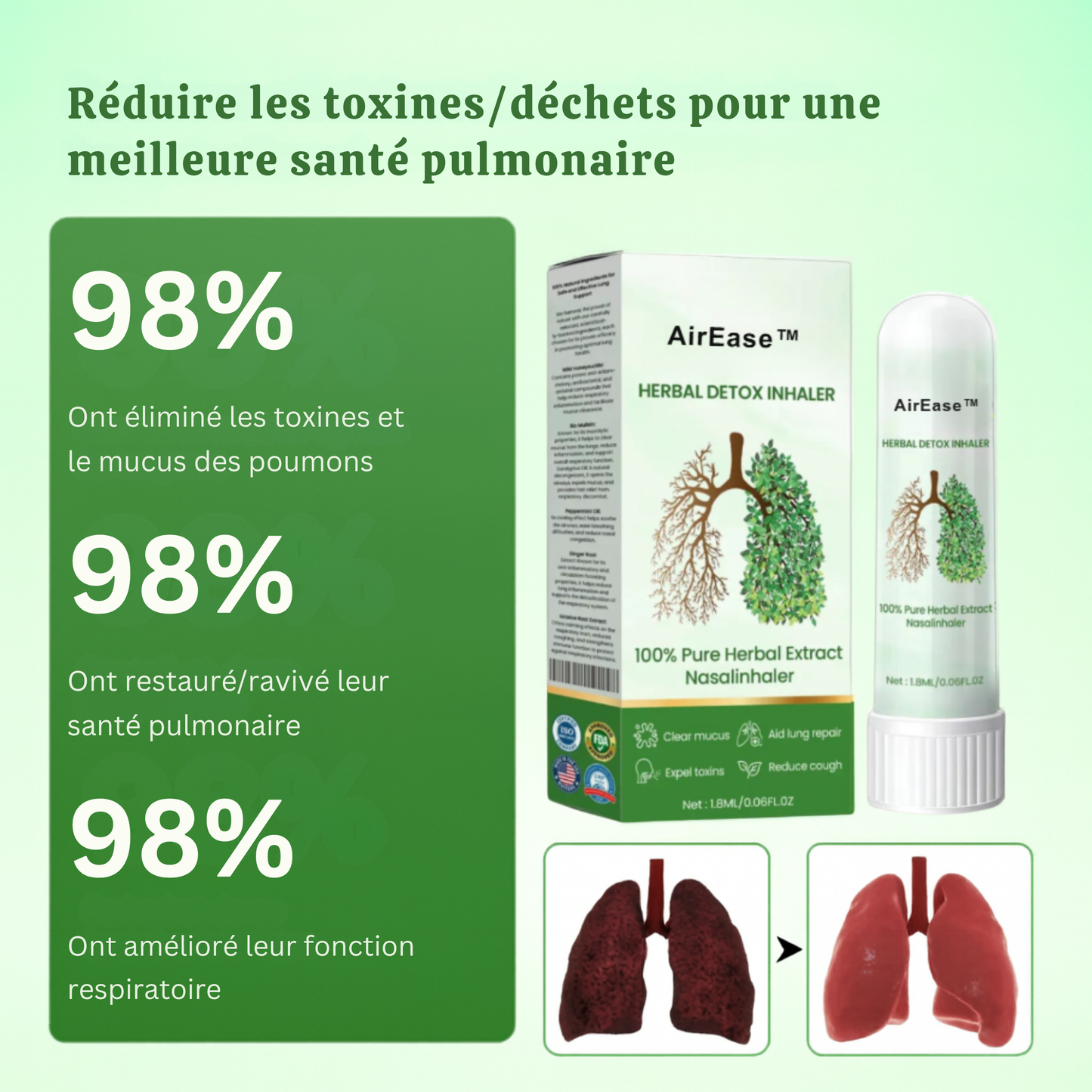AirEase™ | La Voie Naturelle vers 300 % de Capacité Pulmonaire en Plus