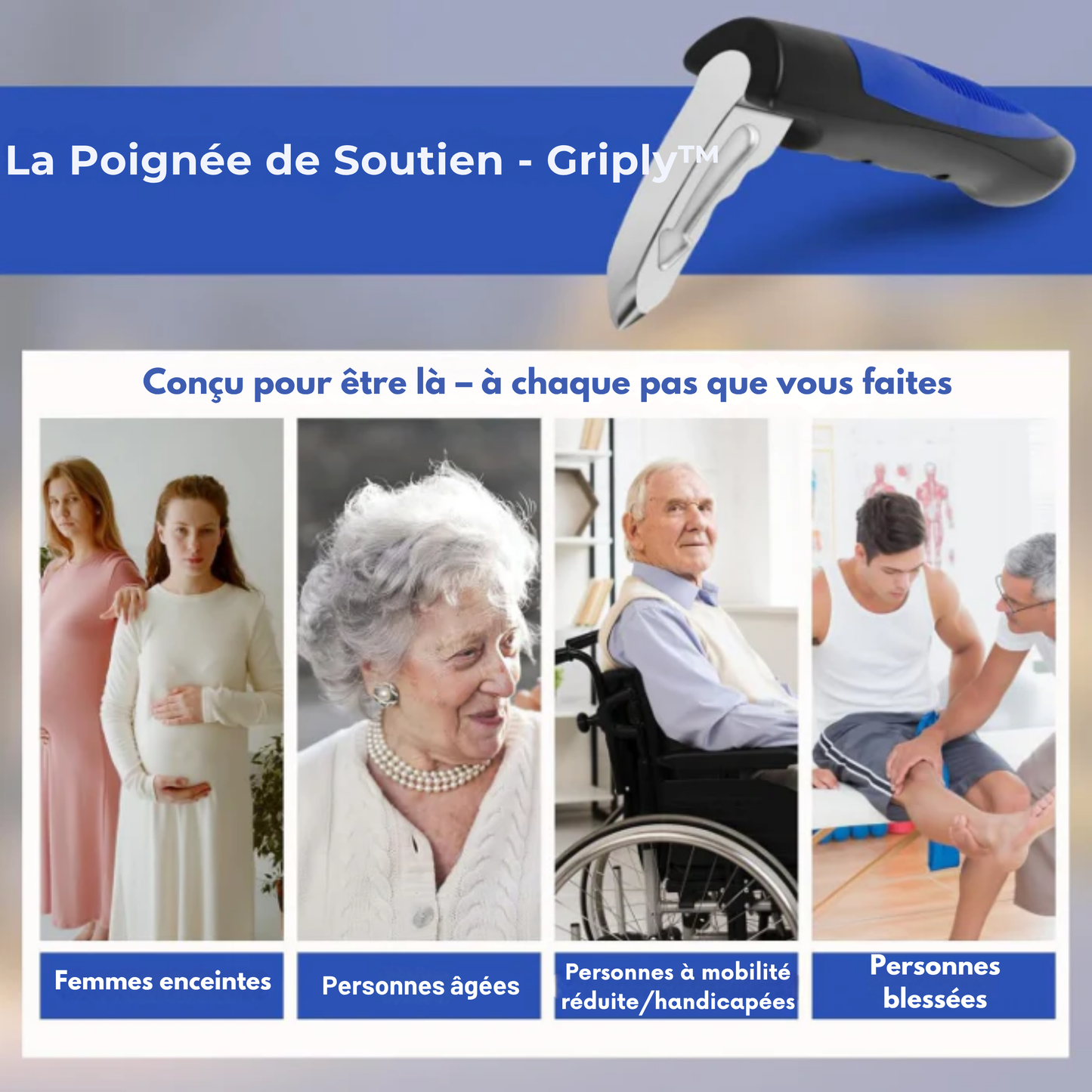 Griply™ | Votre Appui Stable pour un Accès à la Voiture sans Stress