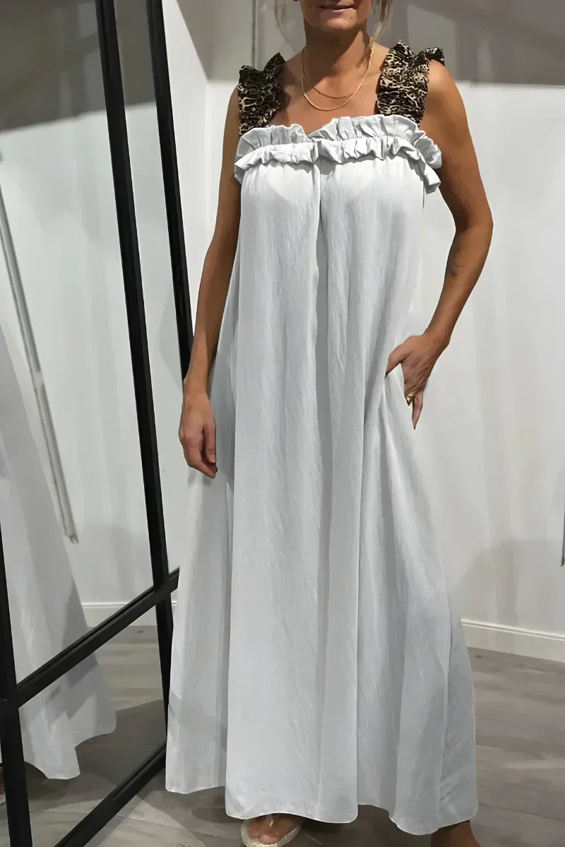 Vira™ | Let Robe d'été à bretelles léopard