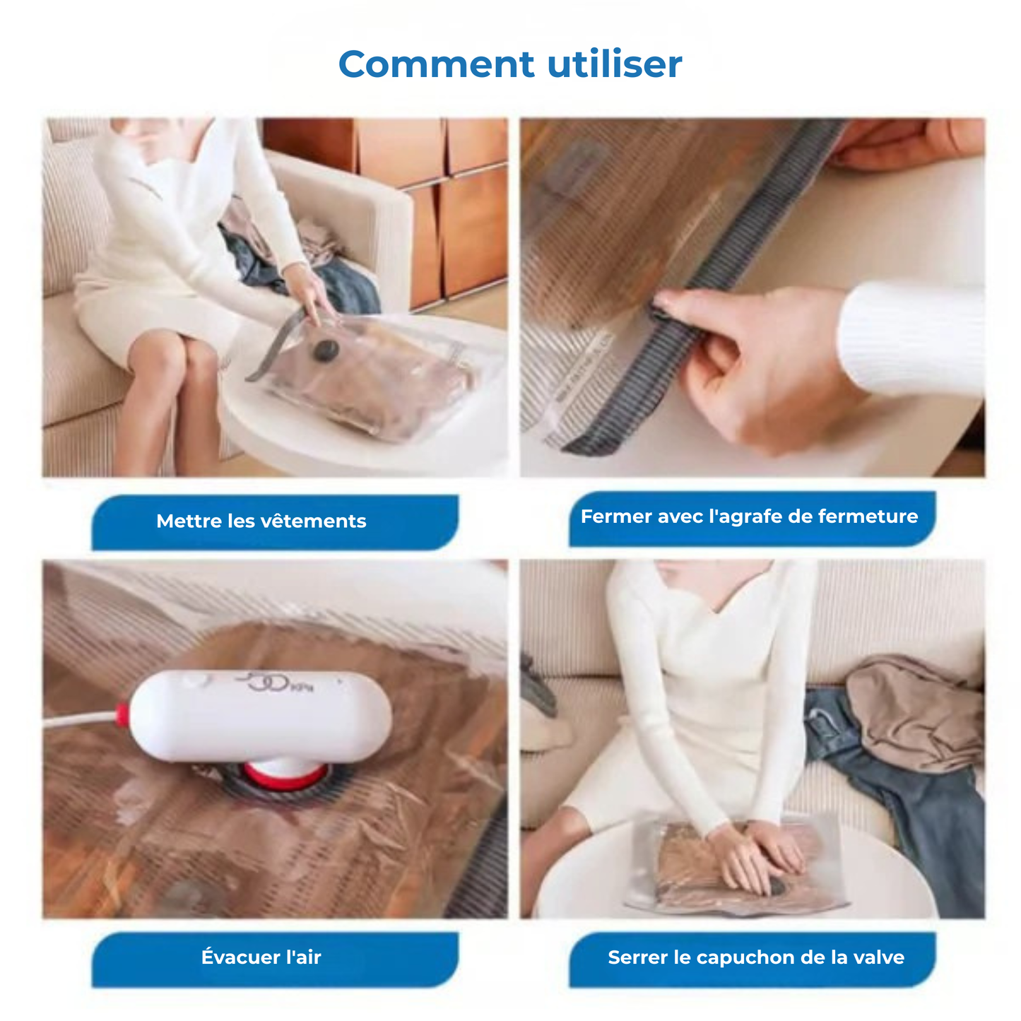 DynaPlus™ | Maximisez l'Espace Bagage grâce à la Compression Sous Vide Instantanée