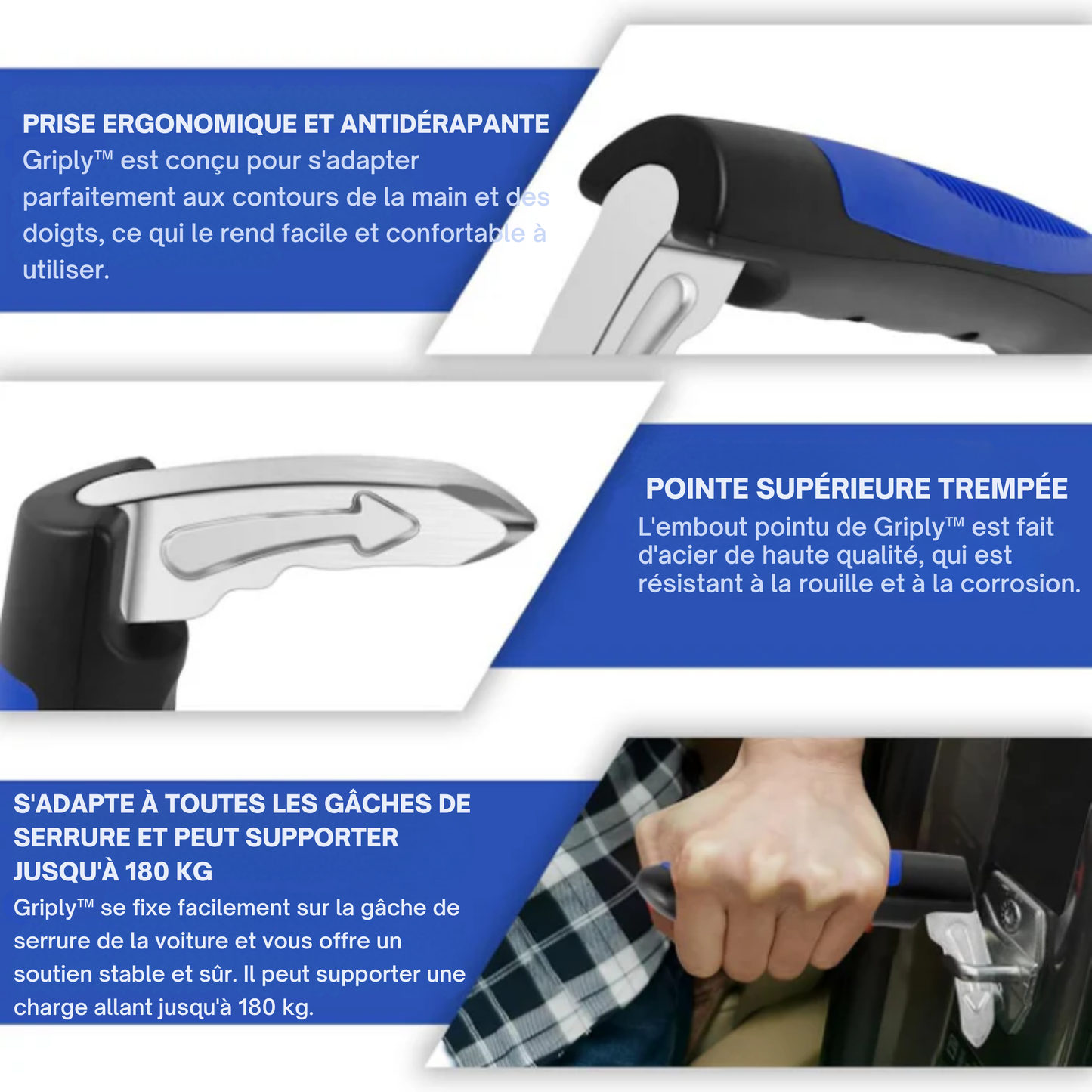 Griply™ | Votre Appui Stable pour un Accès à la Voiture sans Stress