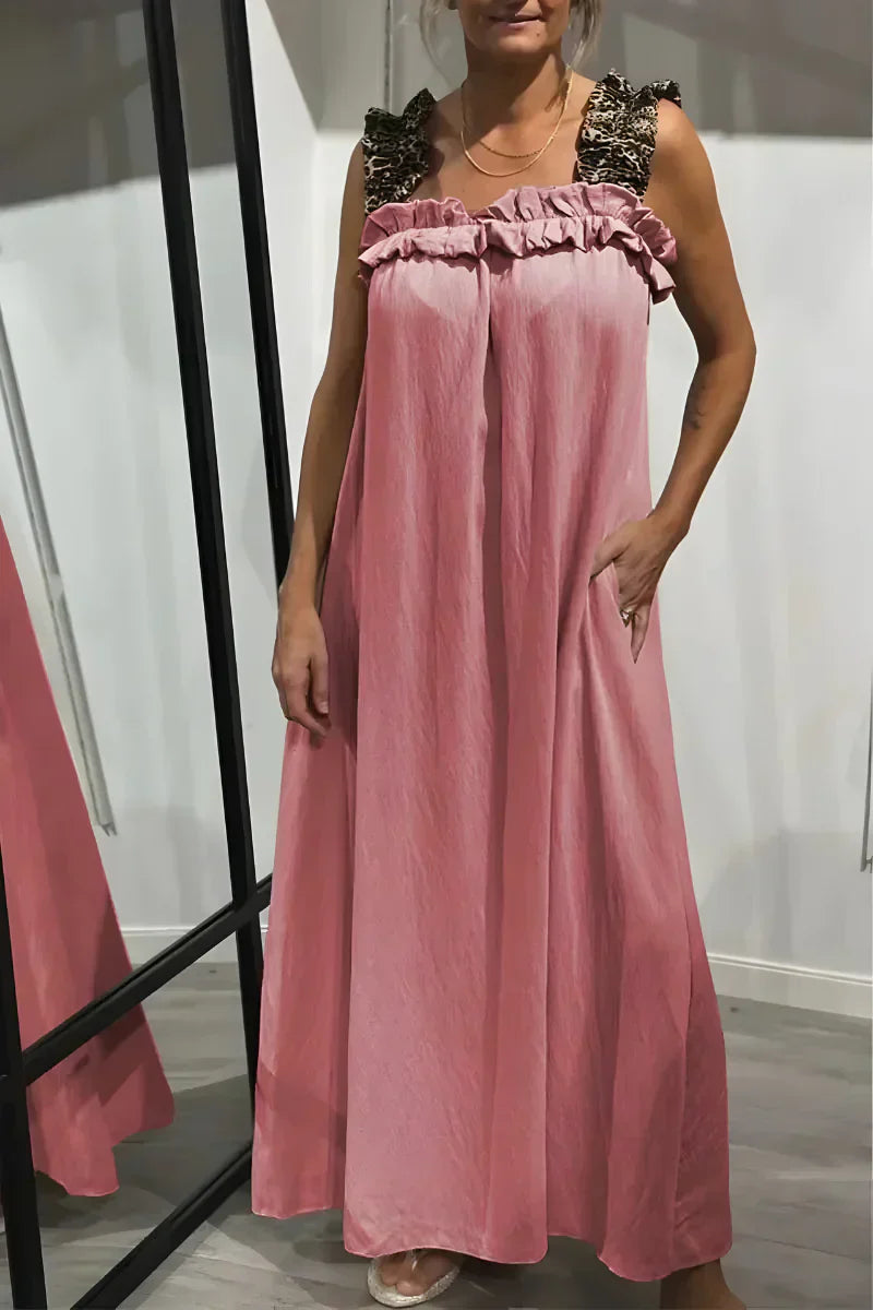 Vira™ | Let Robe d'été à bretelles léopard