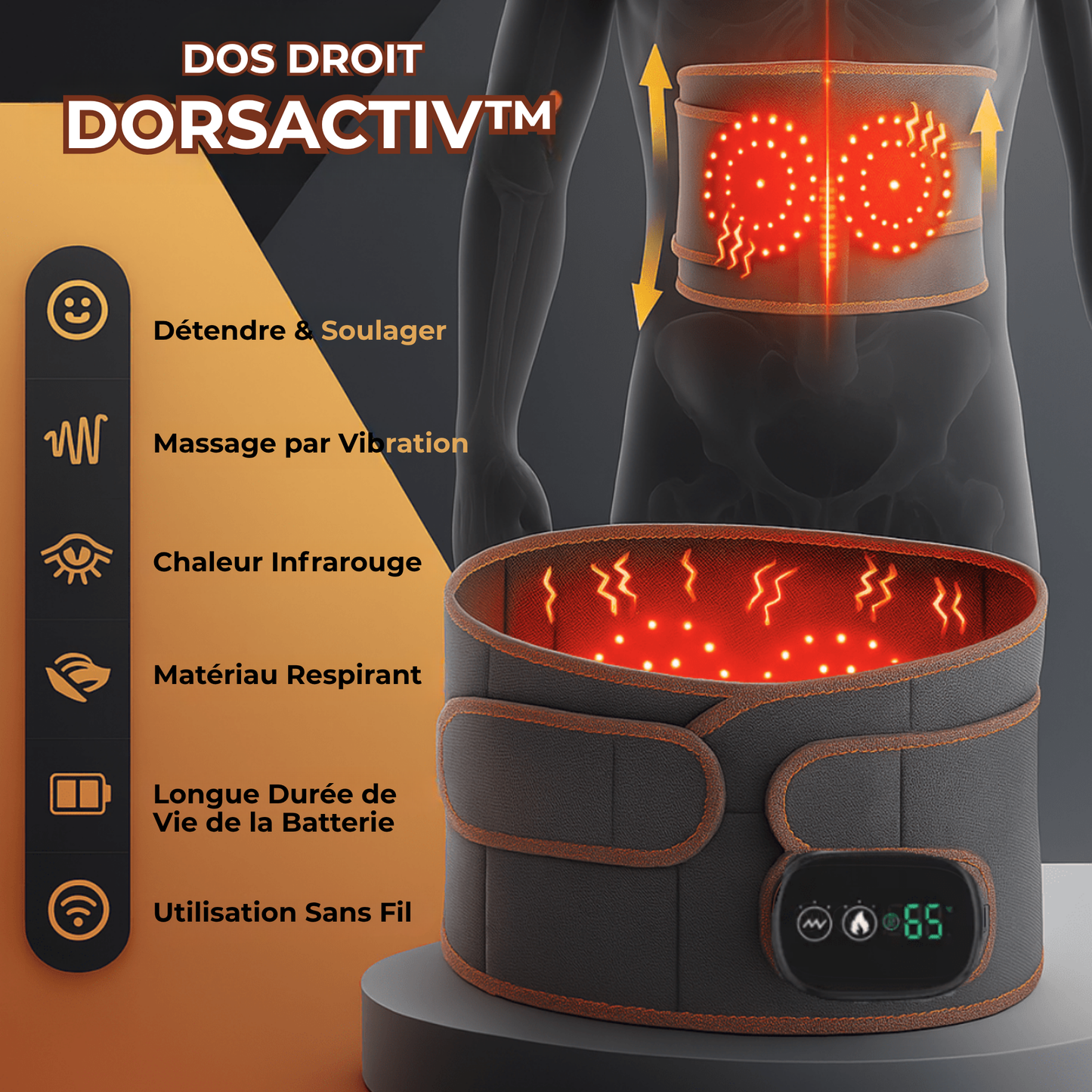 Dorsactiv™ | La Clé d'une Détente Profonde du Bas du Dos