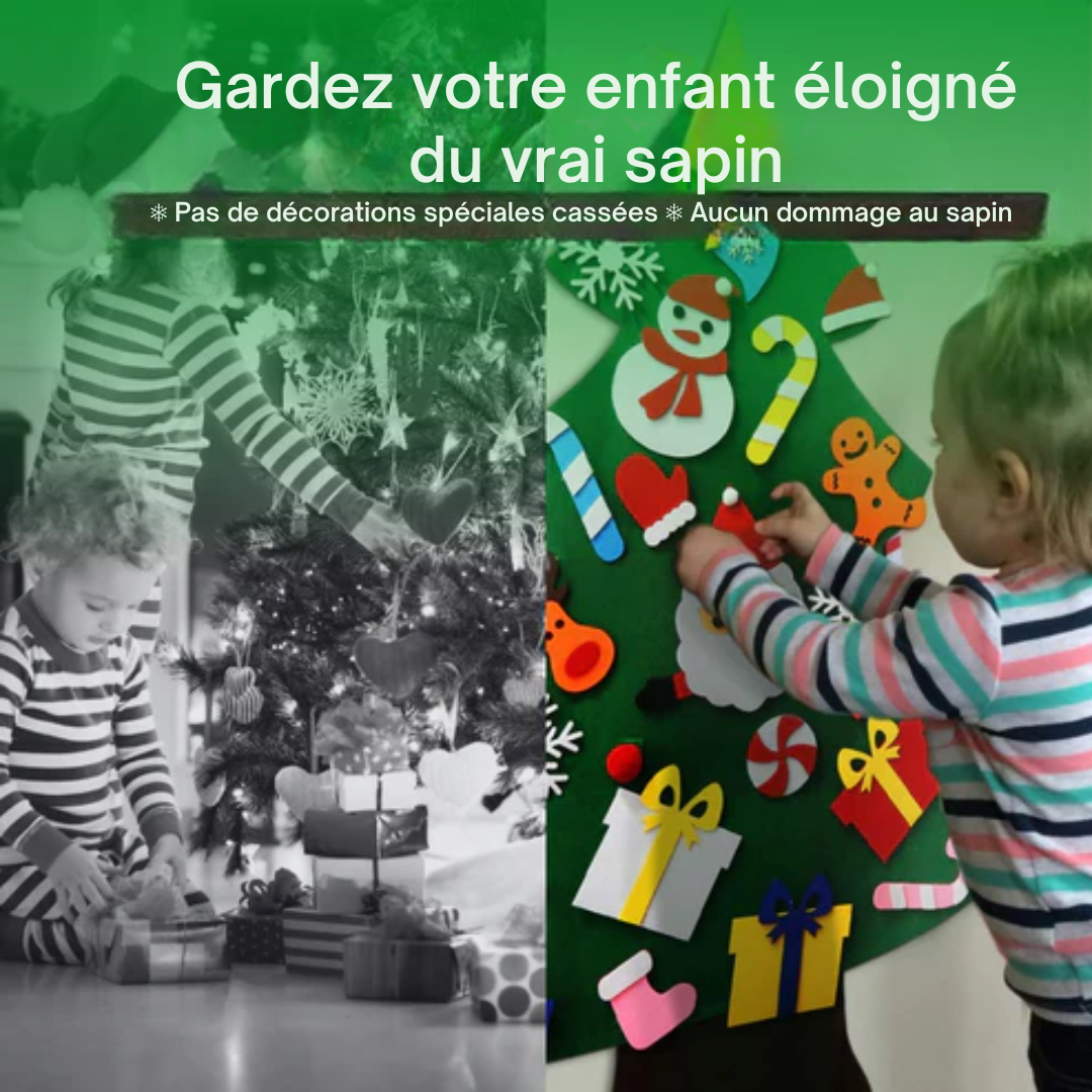 Sapinetto Feutré™ | L'activité des fêtes qui éveille la créativité et la croissance cognitive