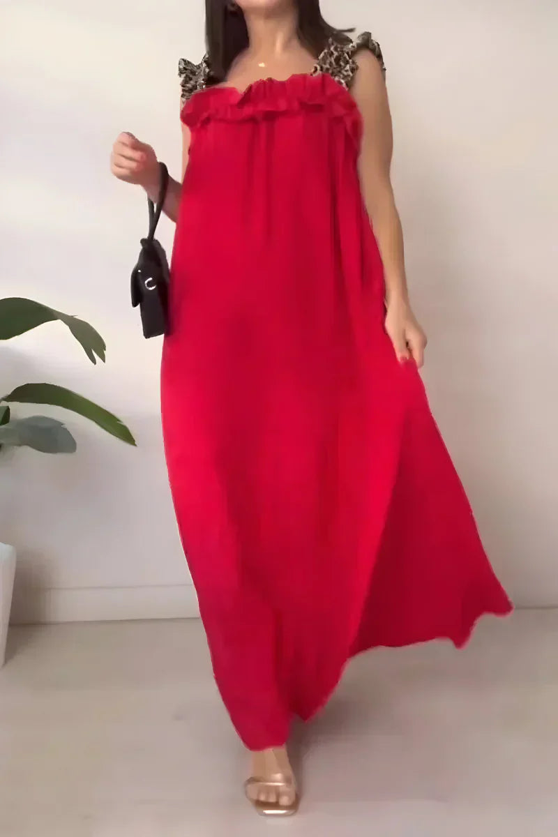 Vira™ | Let Robe d'été à bretelles léopard
