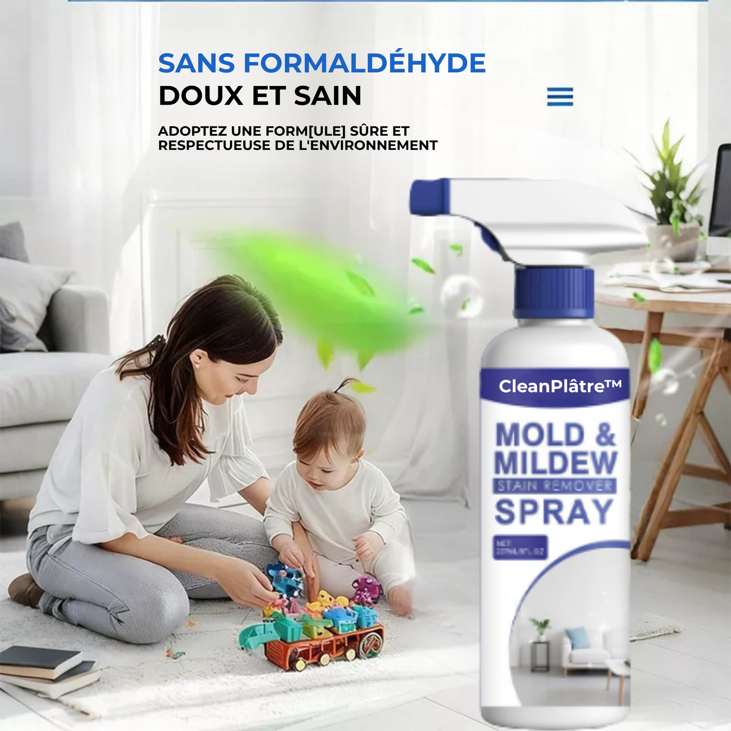 CleanPlâtre™ | Éliminez la Moisissure, Bloquez sa Réapparition Définitivement