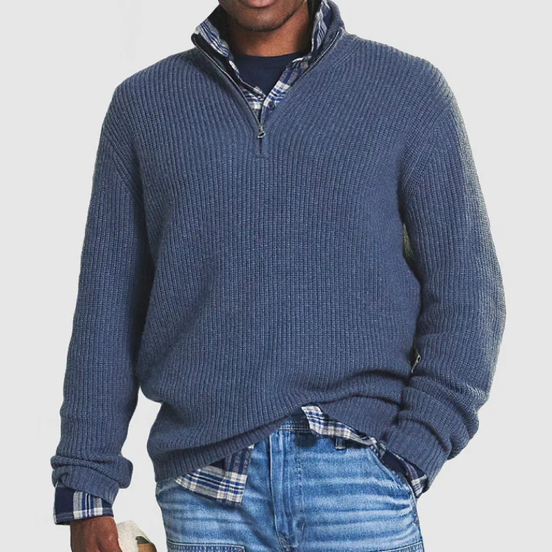 AutomnePull doux avec fermeture éclair