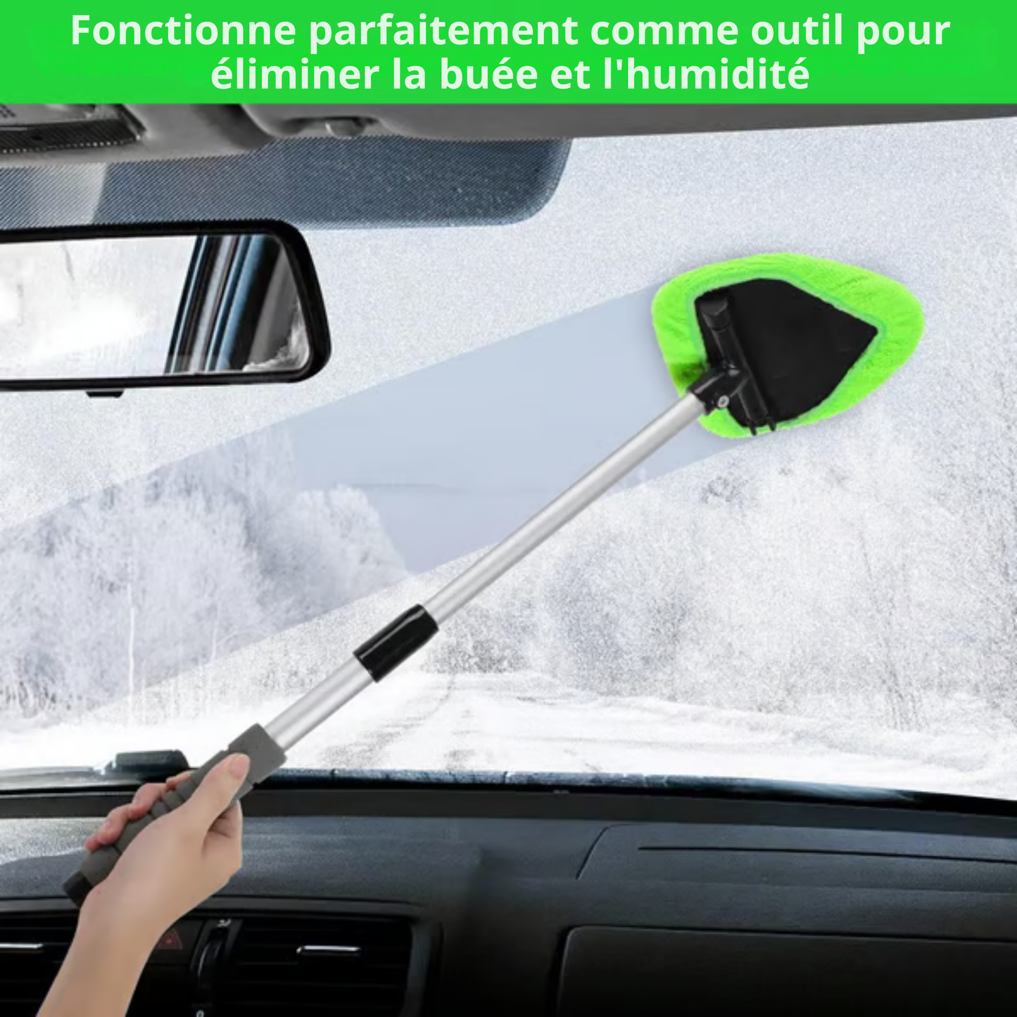 ClairVue™ | Atteignez Chaque Coin pour un Éclat Sans Trace !