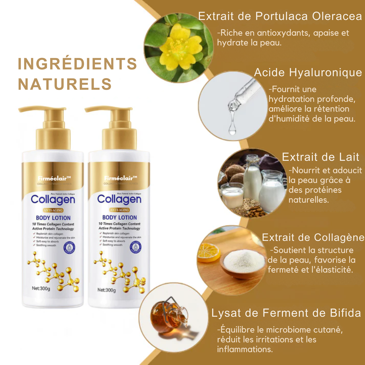 Firméclair™ | Le Secret au Collagène Approuvé par les Dermatologues pour 98 % de Ridules en Moins en 24 Heures