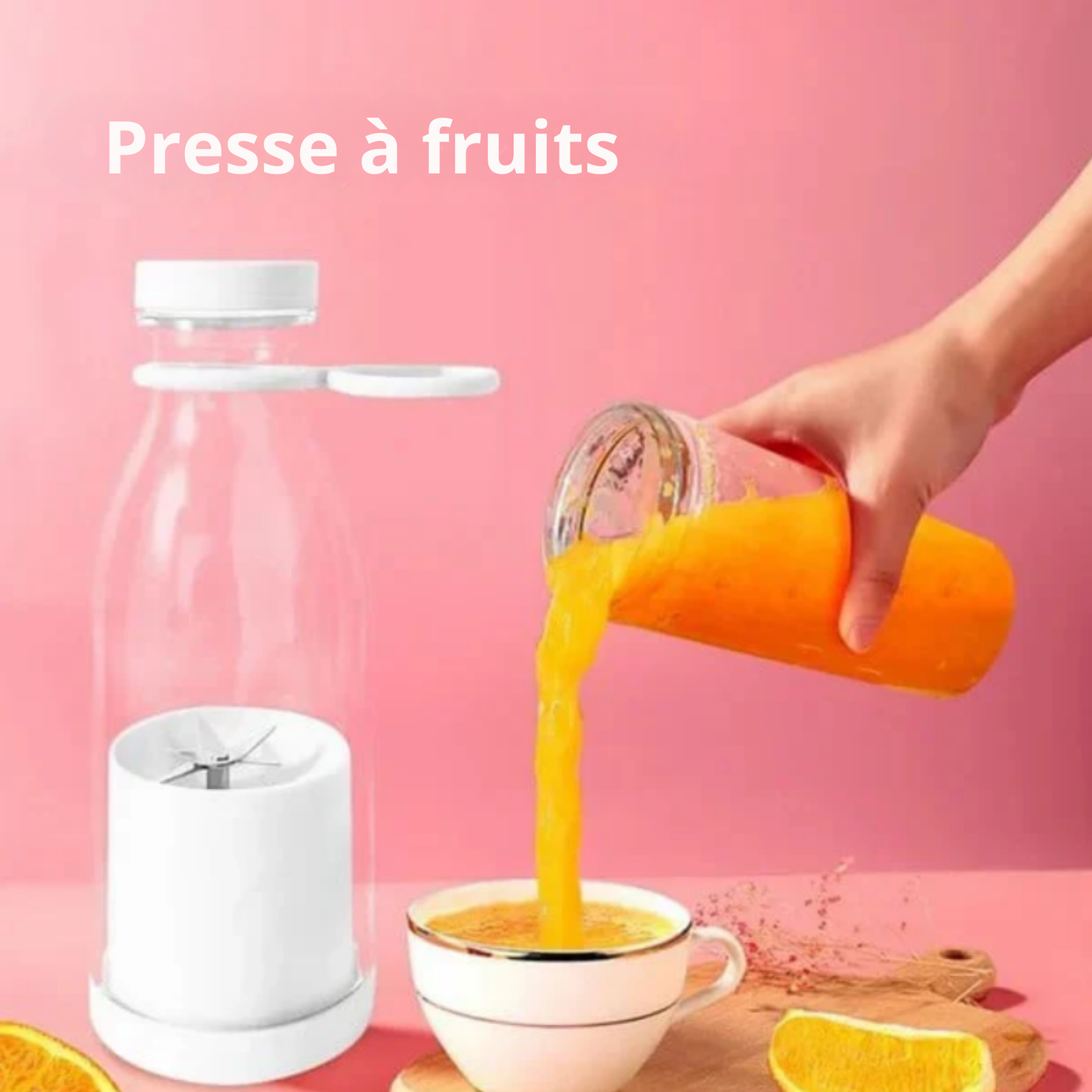 Mix&Go Fraîcheur™ | Offres de Noël 🎄 Presse-agrumes Portable Meilleure Vente | 🌟 Jus Frais, N'importe quand, N'importe où !