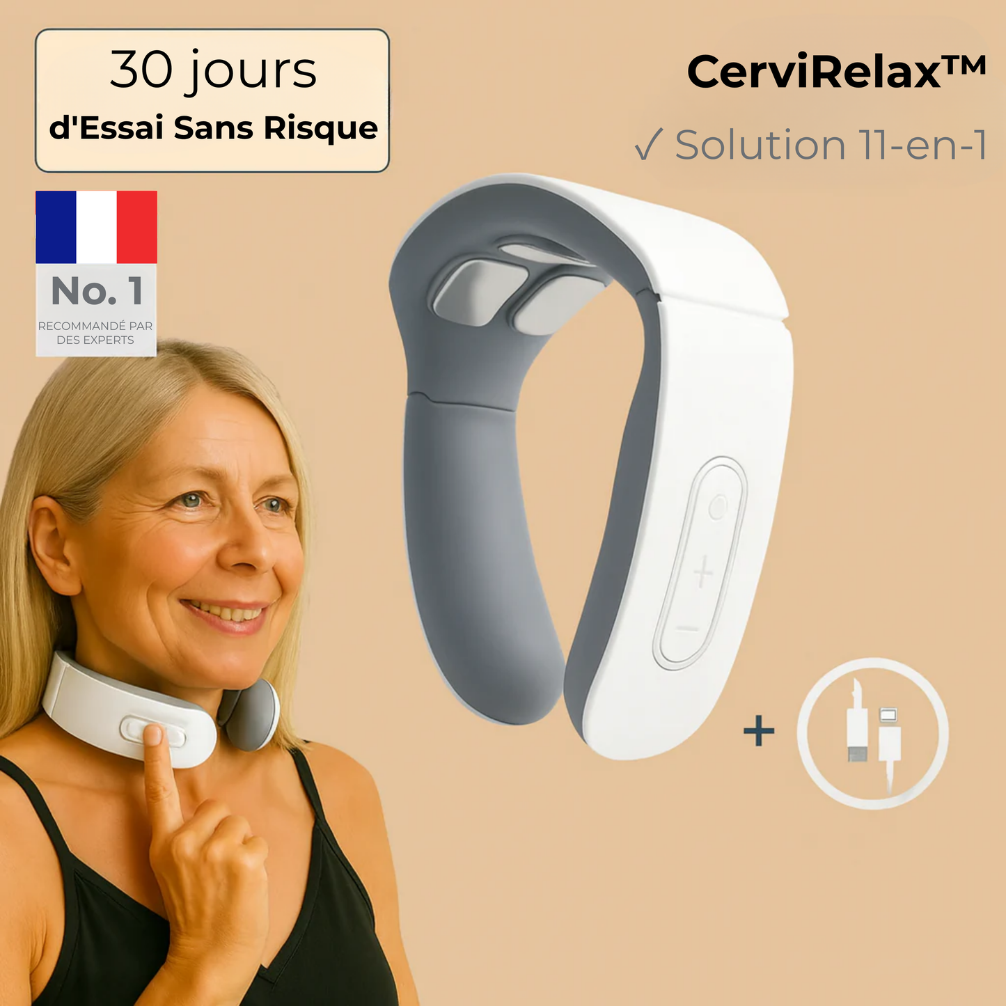 CerviRelax™ | Faites Fondre la Tension Cervicale. Partout. Tout le Temps. 💆‍♀️✨