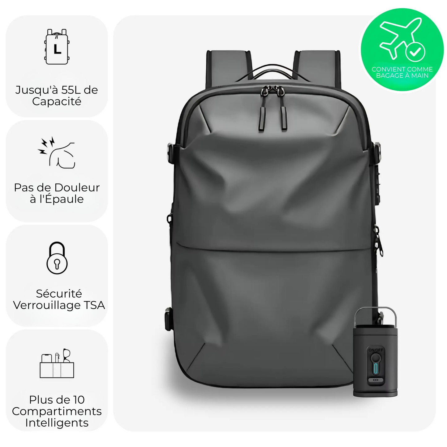 AirPackPro™ | Le bagage cabine qui prolonge votre voyage, pas votre facture. 💰