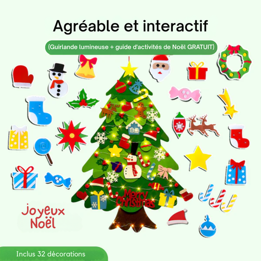 Sapinetto Feutré™ | L'activité des fêtes qui éveille la créativité et la croissance cognitive