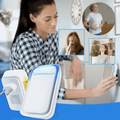 LumièreCure™ | Purificateur d'air enfichable | Élimine 99 % de tous les acariens et allergènes en 24 heures
