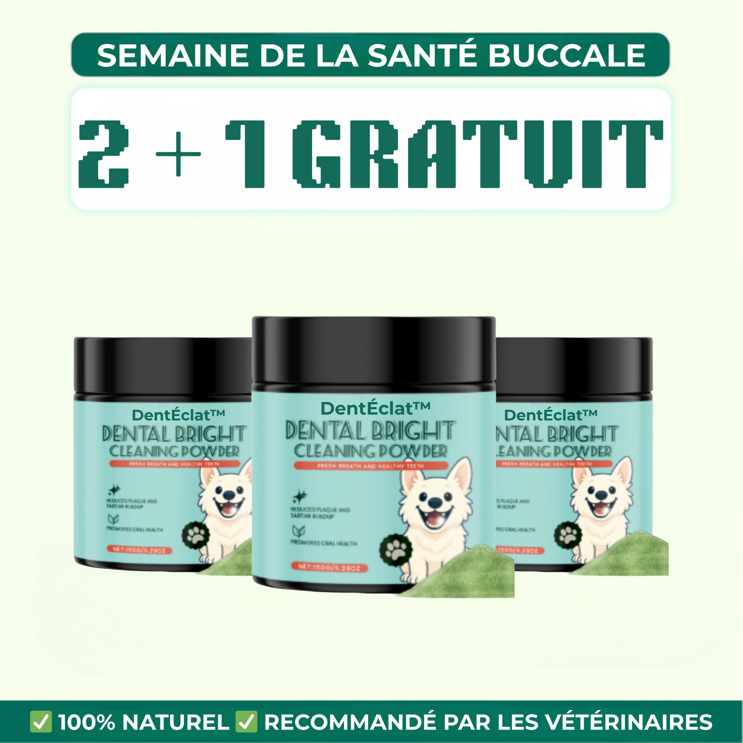 DentÉclat™ | Le Secret Probiotique d'un Sourire Plus Éclatant et Plus Sain.