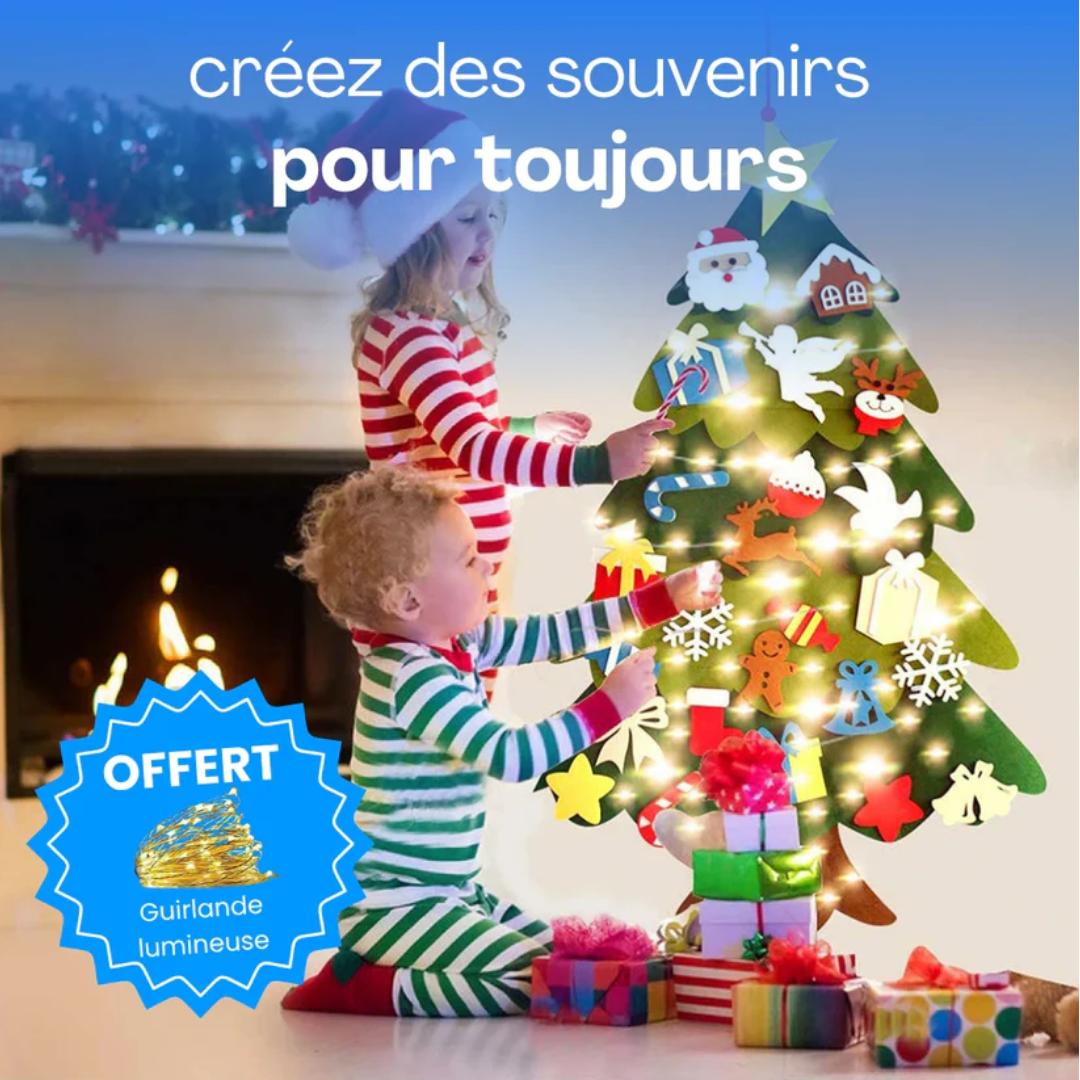 DécoreTon Sapin™ | Le sapin de Noël sûr et interactif pour les tout-petits.
