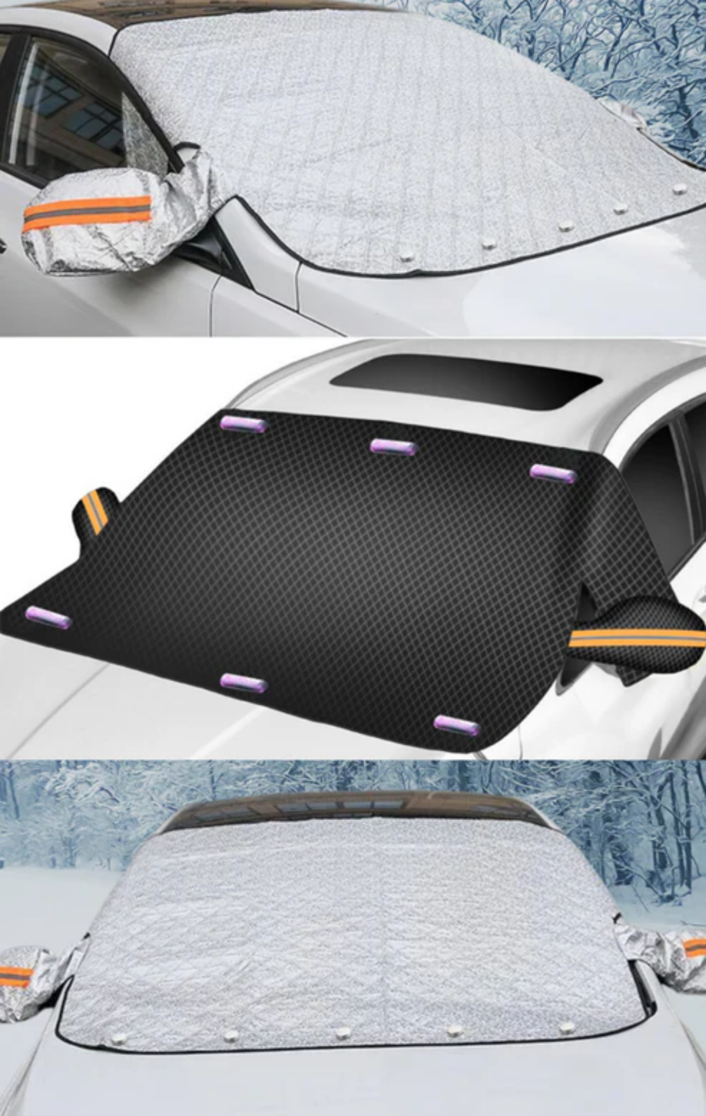 Protection Hiver™ - Pare-neige et pare-givre magnétique premium pour la voiture