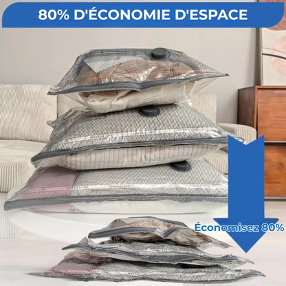 DynaPlus™ | Maximisez l'Espace Bagage grâce à la Compression Sous Vide Instantanée