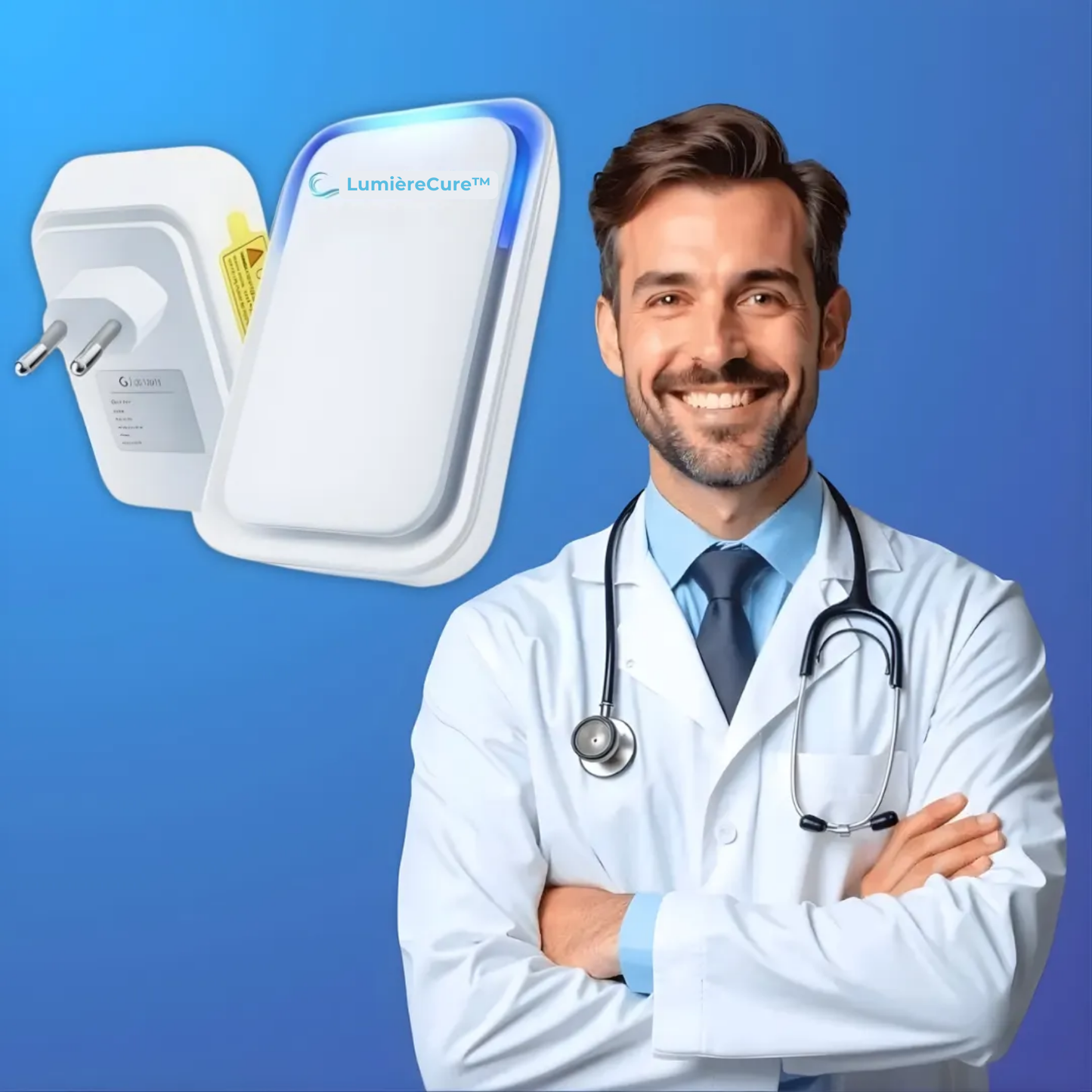 LumièreCure™ | Purificateur d'air enfichable | Élimine 99 % de tous les acariens et allergènes en 24 heures