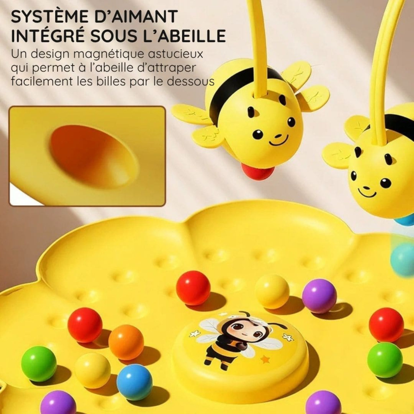 Magnet Bee Fun™ | Quand le Jeu Rencontre la Précision : Le Jeu Magnétique Qui Développe l'Intelligence