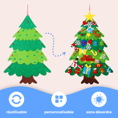 DécoreTon Sapin™ | Le sapin de Noël sûr et interactif pour les tout-petits.