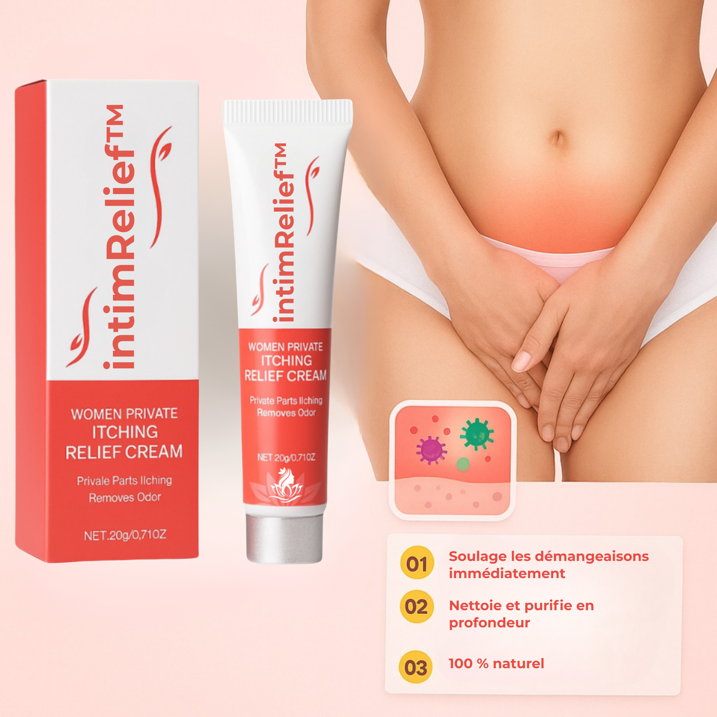 intimRelief™ | Soulagement en 72 Heures : Retrouvez Confort et Confiance Naturellement.
