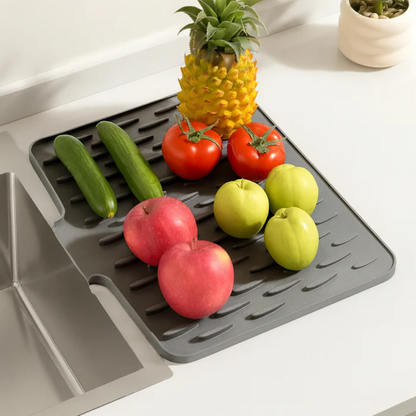 SéchoirSil™ | Le Tapis de Cuisine Tout-en-Un : Sécher, Protéger, Isoler.