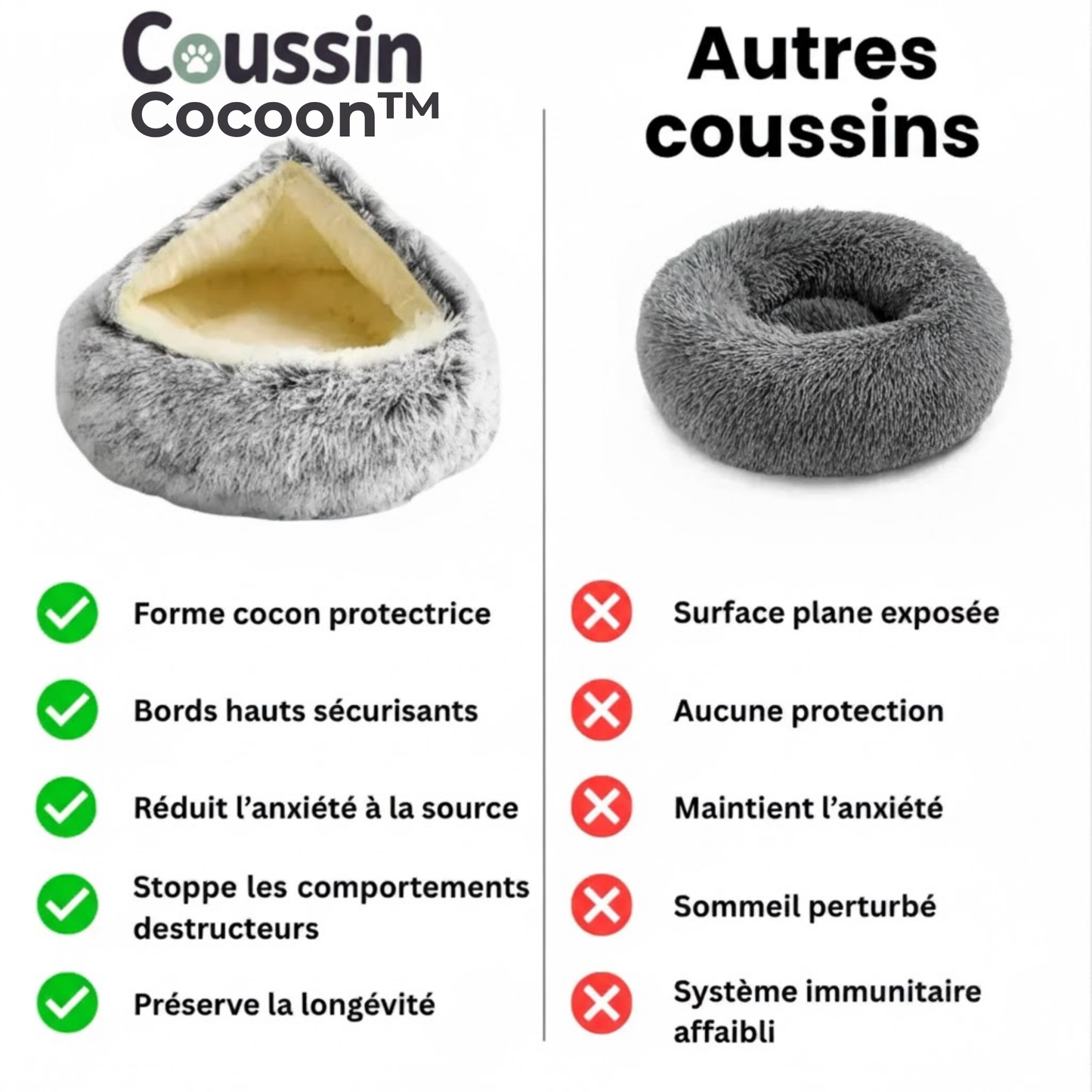 Coussin Cocoon™ | Le Secret Neurologique Qui Stoppe Net l'Anxiété de Séparation