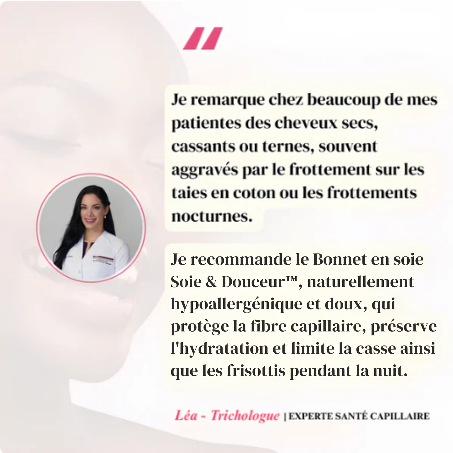 Soie & Douceur™ - BONNET DE NUIT EN SOIE