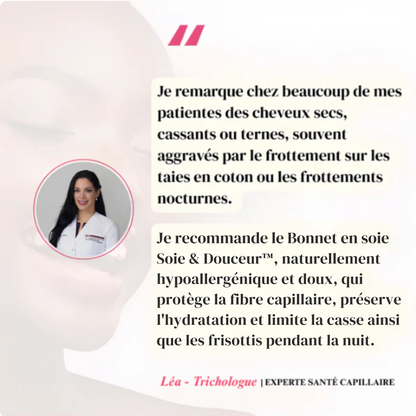 Soie & Douceur™ - BONNET DE NUIT EN SOIE