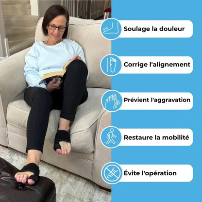 CorrecteOrteil™ | Soulagement Durable et Sans Médicament de l'Hallux Valgus. 🚶‍♀️✨