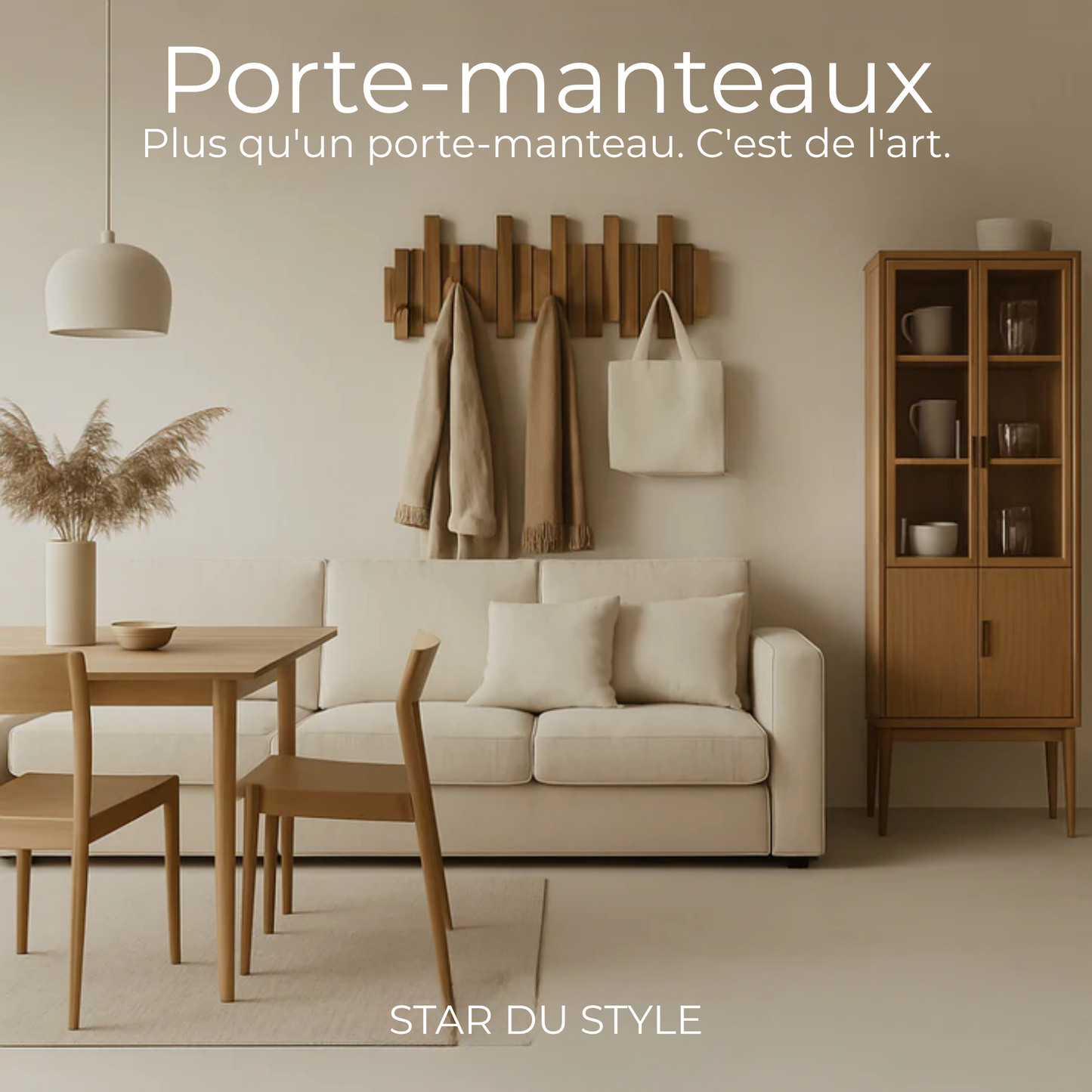 Porte-Vêtements Luxe™ | L'Amélioration Essentielle : Design Magnétique et Décoration Minimaliste