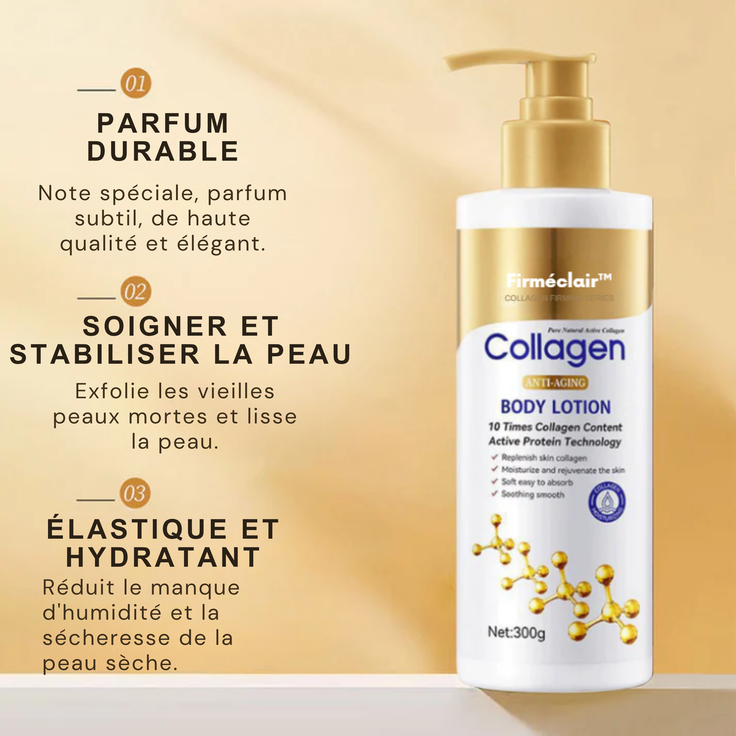 Firméclair™ | Le Secret au Collagène Approuvé par les Dermatologues pour 98 % de Ridules en Moins en 24 Heures