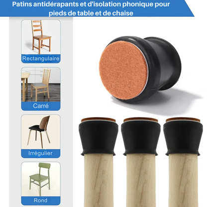 ProtectionPied™ | Protections pour pieds de meubles (universelles : adaptées à toute forme et taille)