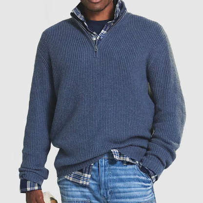 AutomnePull doux avec fermeture éclair