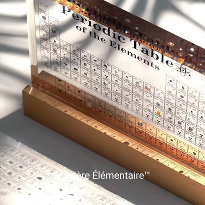 Lumière Élémentaire™ | Tableau périodique avec éléments réels
